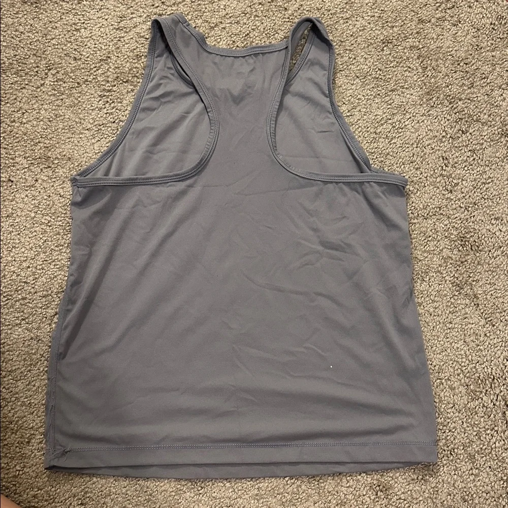 Gray Racerback Tank Top - Picture 2 of 3